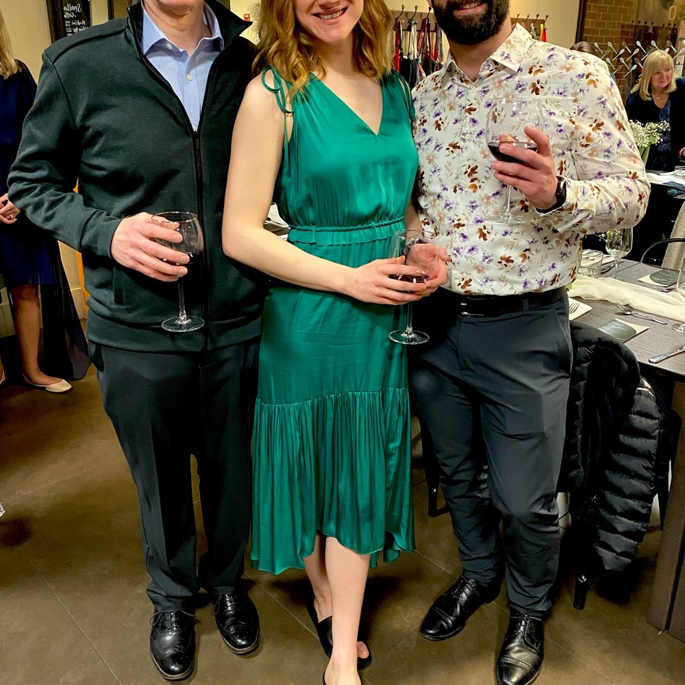 Emerald midi Banana Republic dress